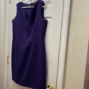 Worthington Sleeveless Purple Sheath Dress